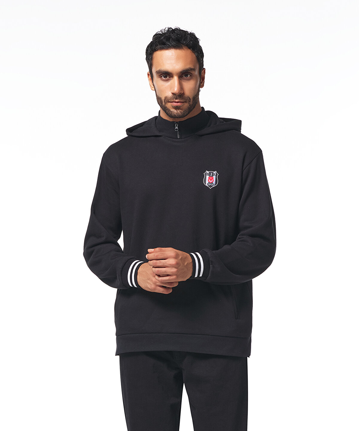 BEŞİKTAŞ ERKEK KAPÜŞONLU SWEATSHIRT 7425227T3 5KHZEB800003-02